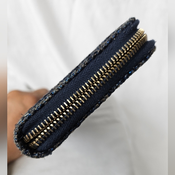 EUC Chanel Deauville Tweed Continental Long Wallet - Picture 5 of 10